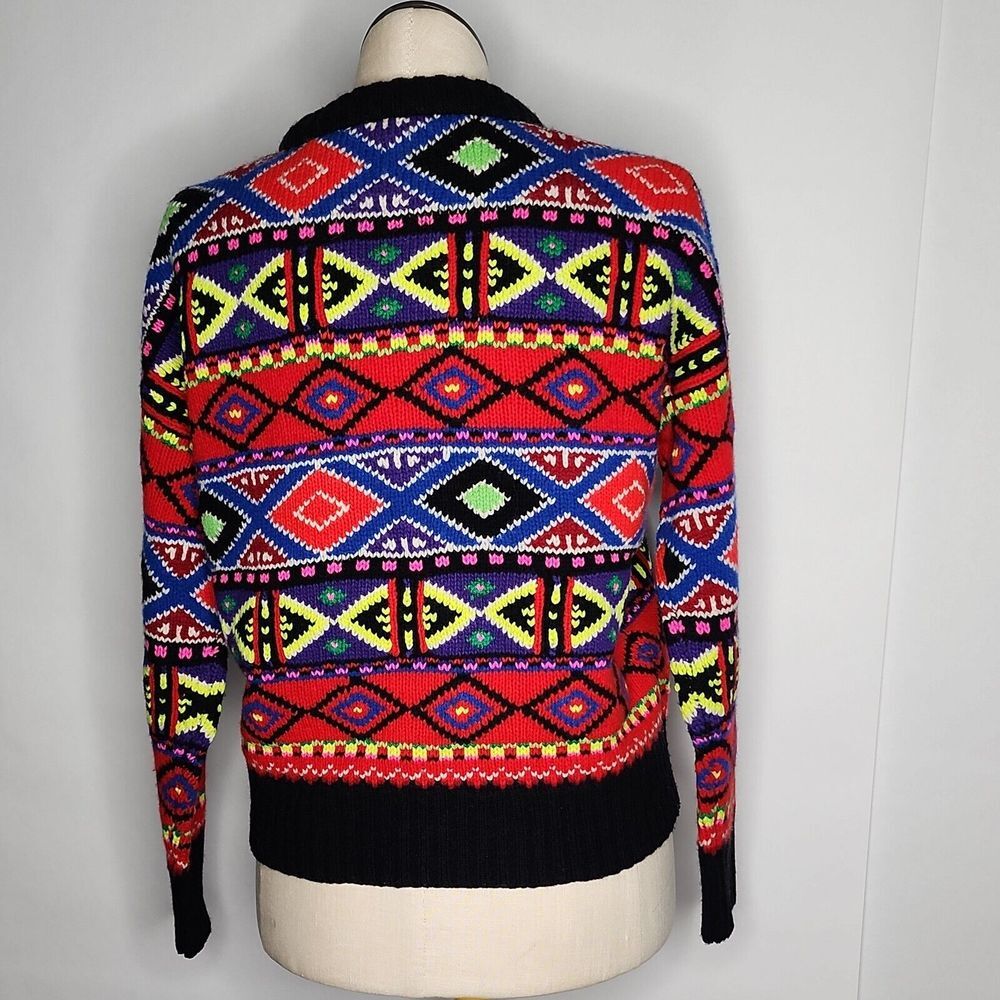 Polo Ralph Lauren Sweater Colorful Nordic Design Heavier Weight Women's Size M - Picture 3 of 10